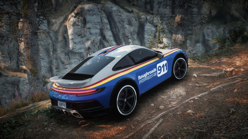 2023 Porsche 911 Dakar + Rallye [Addon | Template | Livery | Ambient Occlusion]