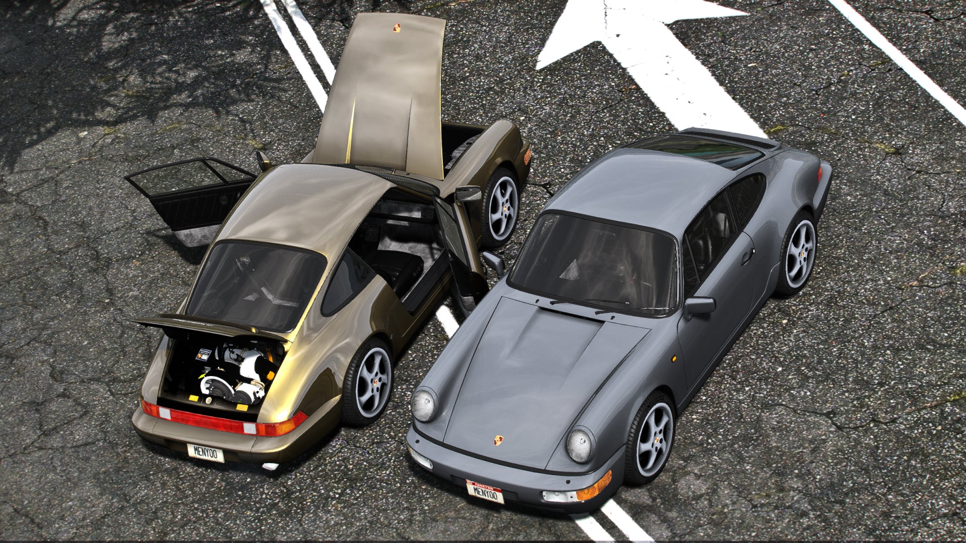 1989 Porsche Carrera 4S [+10 Tuning | Spoiler Animation | Addon | Template | Livery]