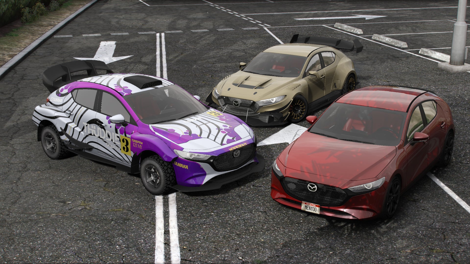 2021 Mazda3 Hatchback [29 Tuning | Addon | Templates | Livery]